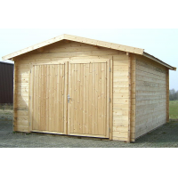 Blockhaus Garage, Carport - 380 cm x 530 cm, 45mm