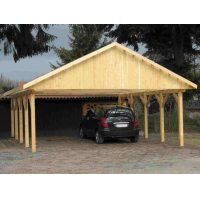 Carport (Satteldach) - 700cm x 700cm, Bausatz, KVH-Holz