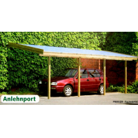 Carport (Anlehnport) - 350cm x 600cm, Bausatz m. Statik